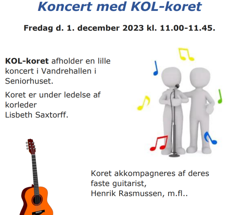Read more about the article 1.12.2023: Koncert med KOL-koret
